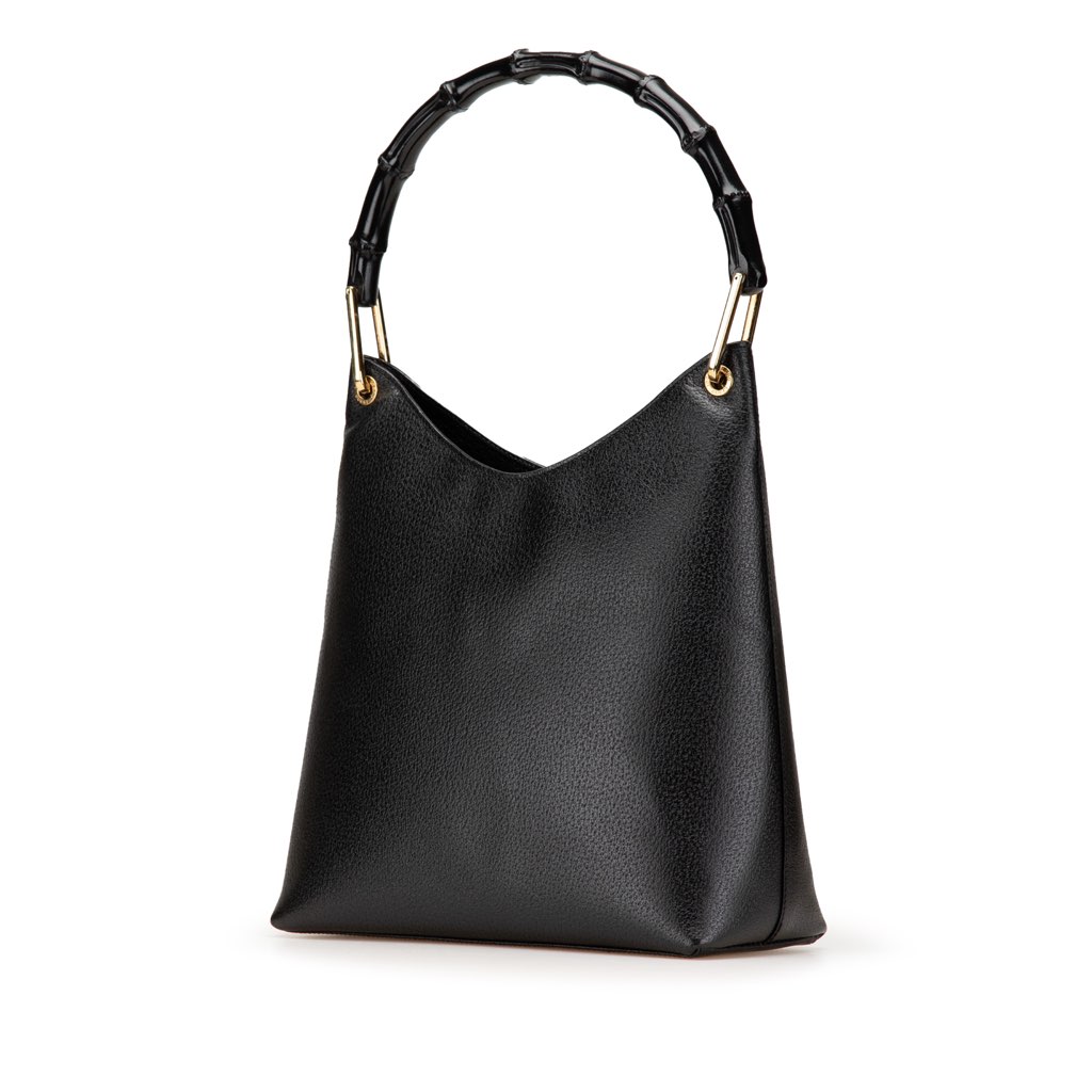 Gucci Bamboo Leather Shoulder Bag - 2