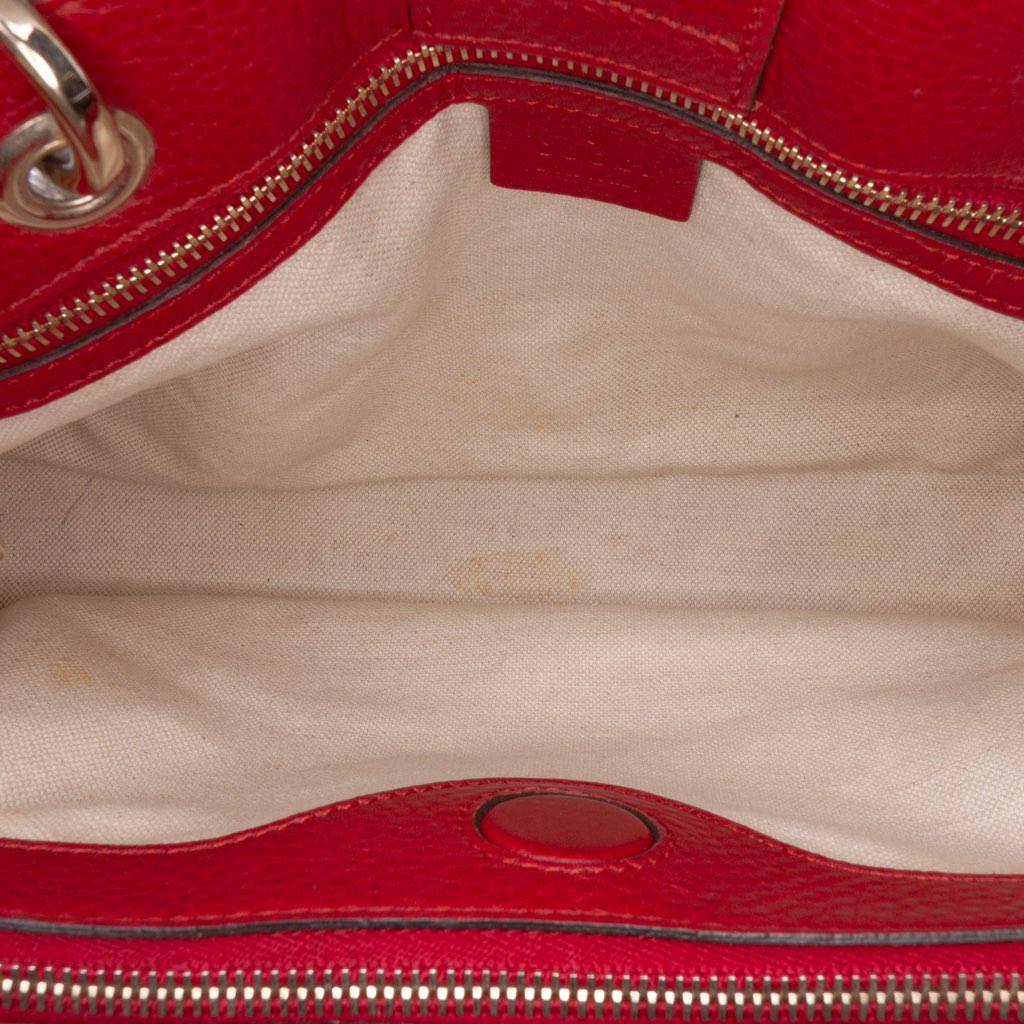 Gucci Medium Calfskin Bamboo Shopper Satchel - 5