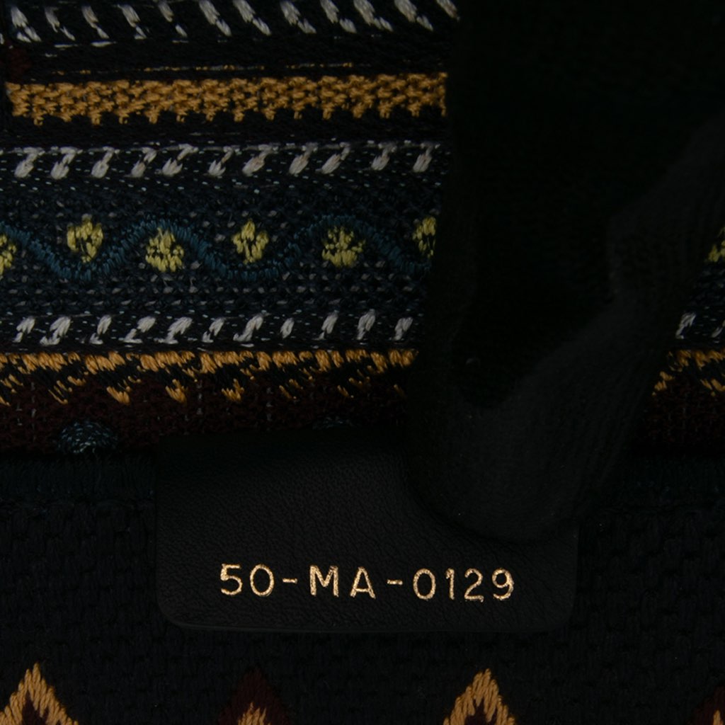 Dior Large Embroidered Canvas Book Tote - Detail 1