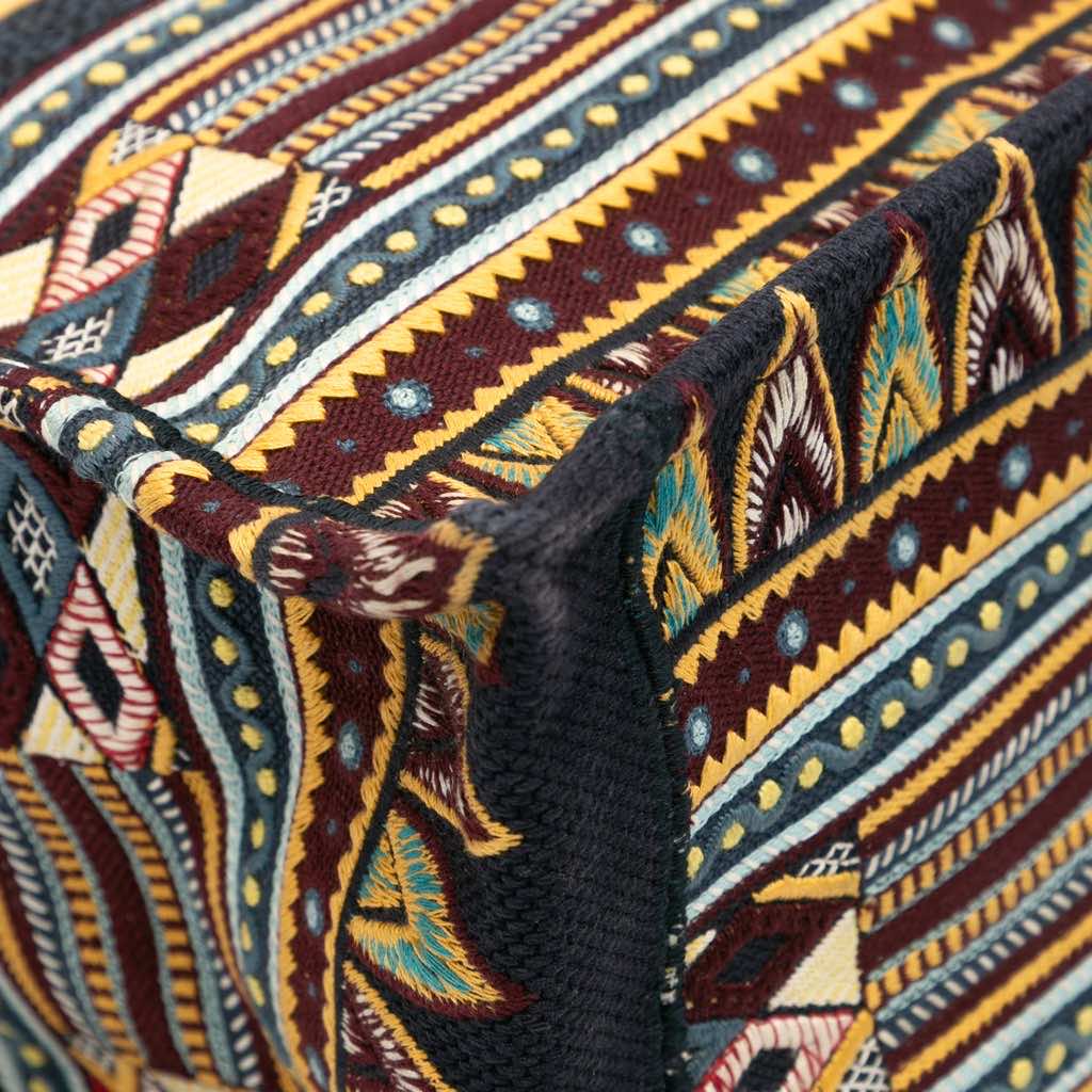 Dior Large Embroidered Canvas Book Tote - Image 10