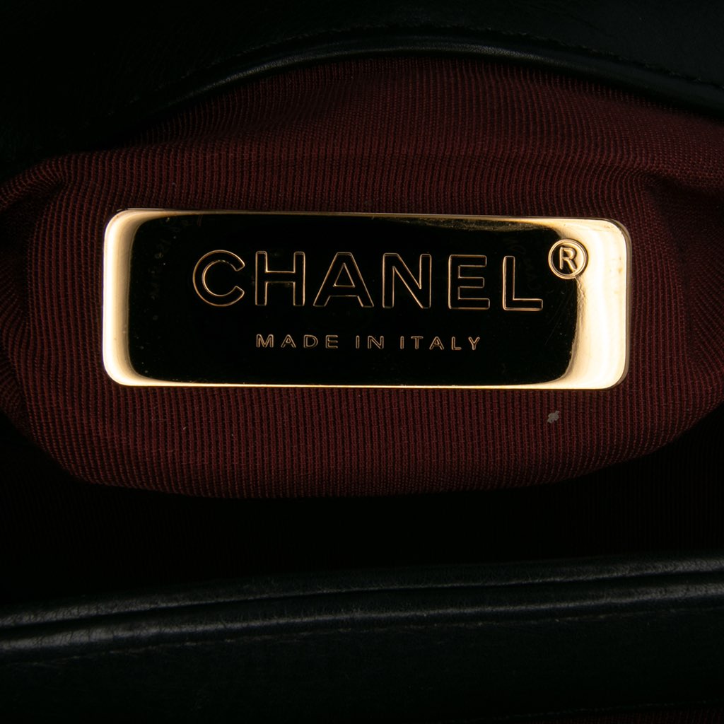 Chanel Mini Quilted Calfskin Pearl CC Accordion Flap - Side view