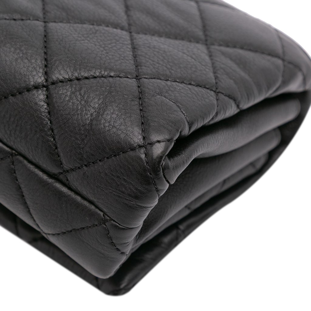 Chanel Mini Quilted Calfskin Pearl CC Accordion Flap - Detail 2