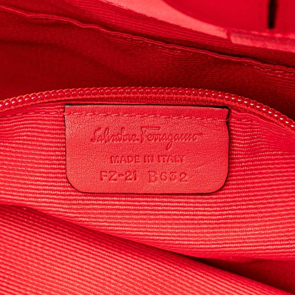 Salvatore Ferragamo Nylon Vara Shoes Satchel - Detail 1