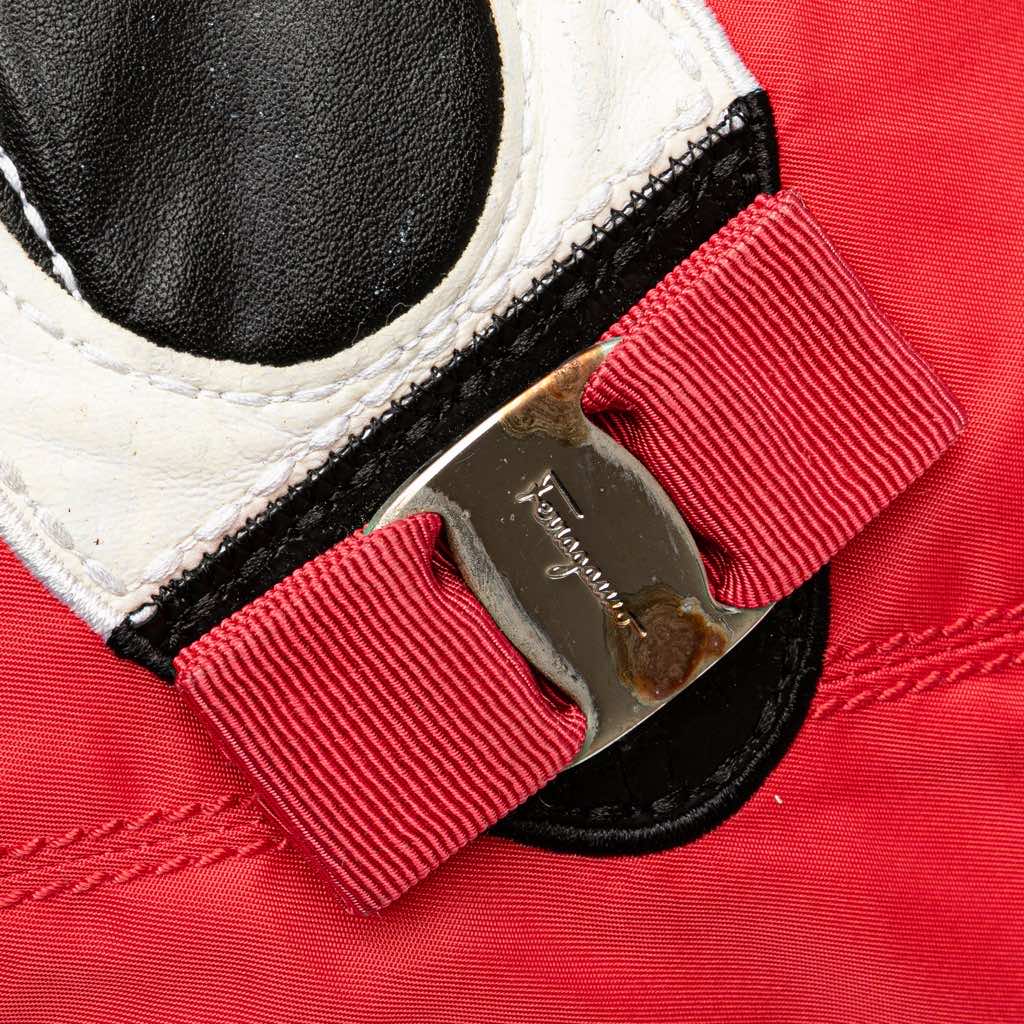 Salvatore Ferragamo Nylon Vara Shoes Satchel - Detail 2