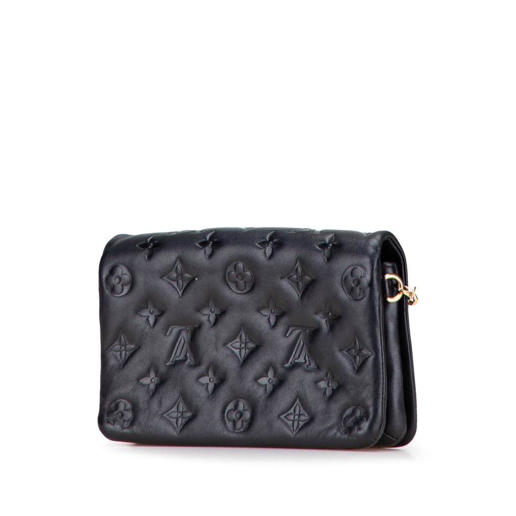 Louis Vuitton Monogram Embossed Pochette Coussin - Back view
