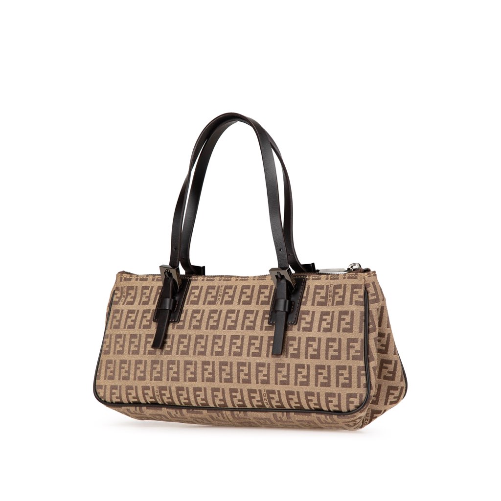 Fendi Zucchino Canvas Handbag - 2