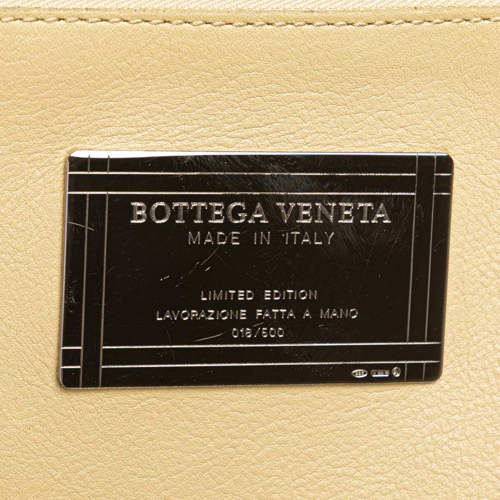 Bottega Veneta Small Lambskin Intreccio Cabat Tote - 5