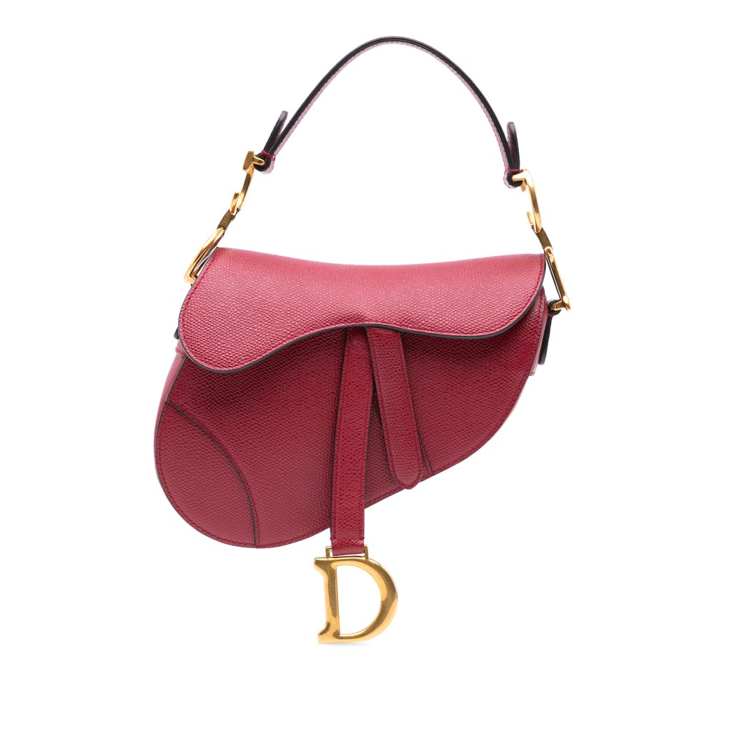 Dior Mini Grained Calfskin Saddle Bag