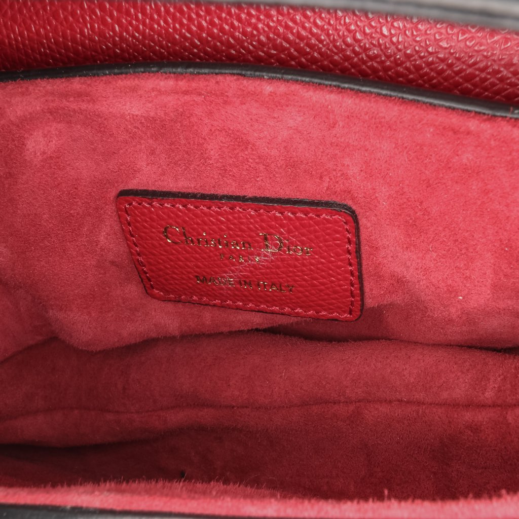 Dior Mini Grained Calfskin Saddle Bag - 4
