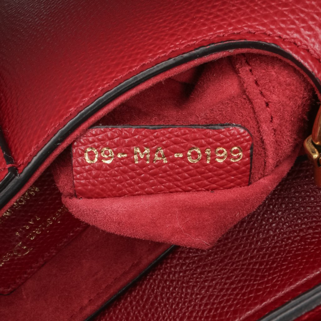 Dior Mini Grained Calfskin Saddle Bag - Detail 1