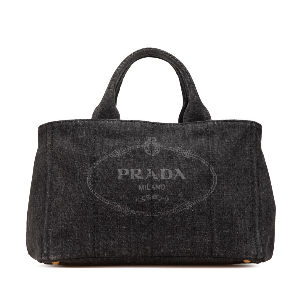 Prada Canvas Canapa Logo Satchel