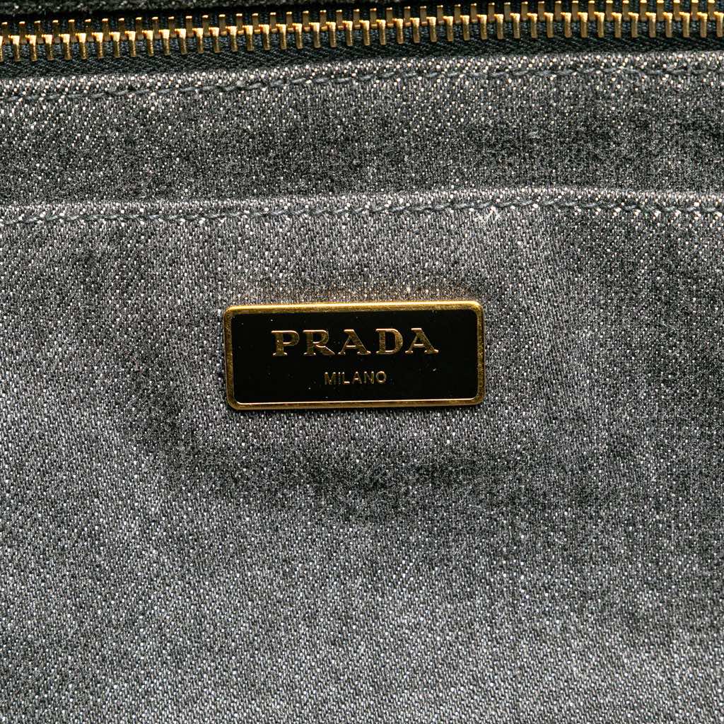 Prada Canvas Canapa Logo Satchel - Detail 1