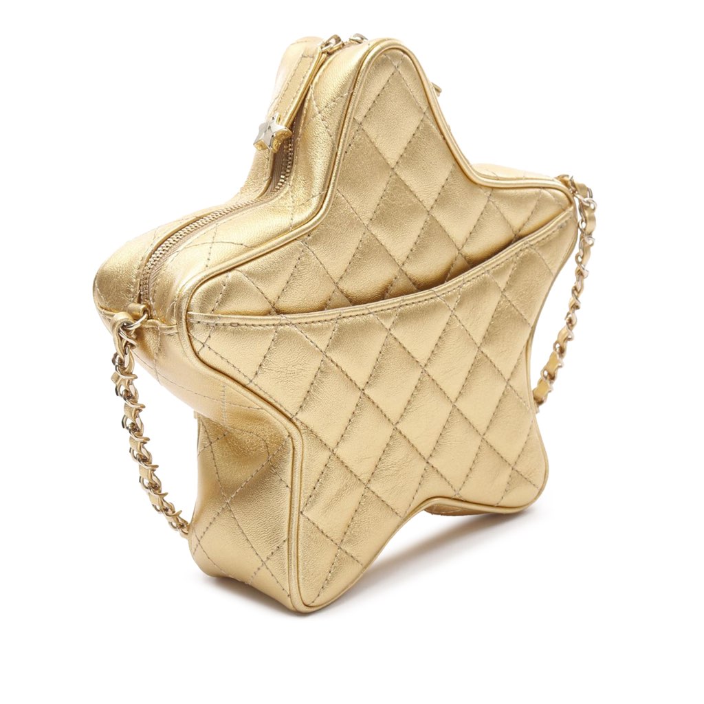 Chanel Quilted Lambskin Walk Of Fame Star Crossbody - 2