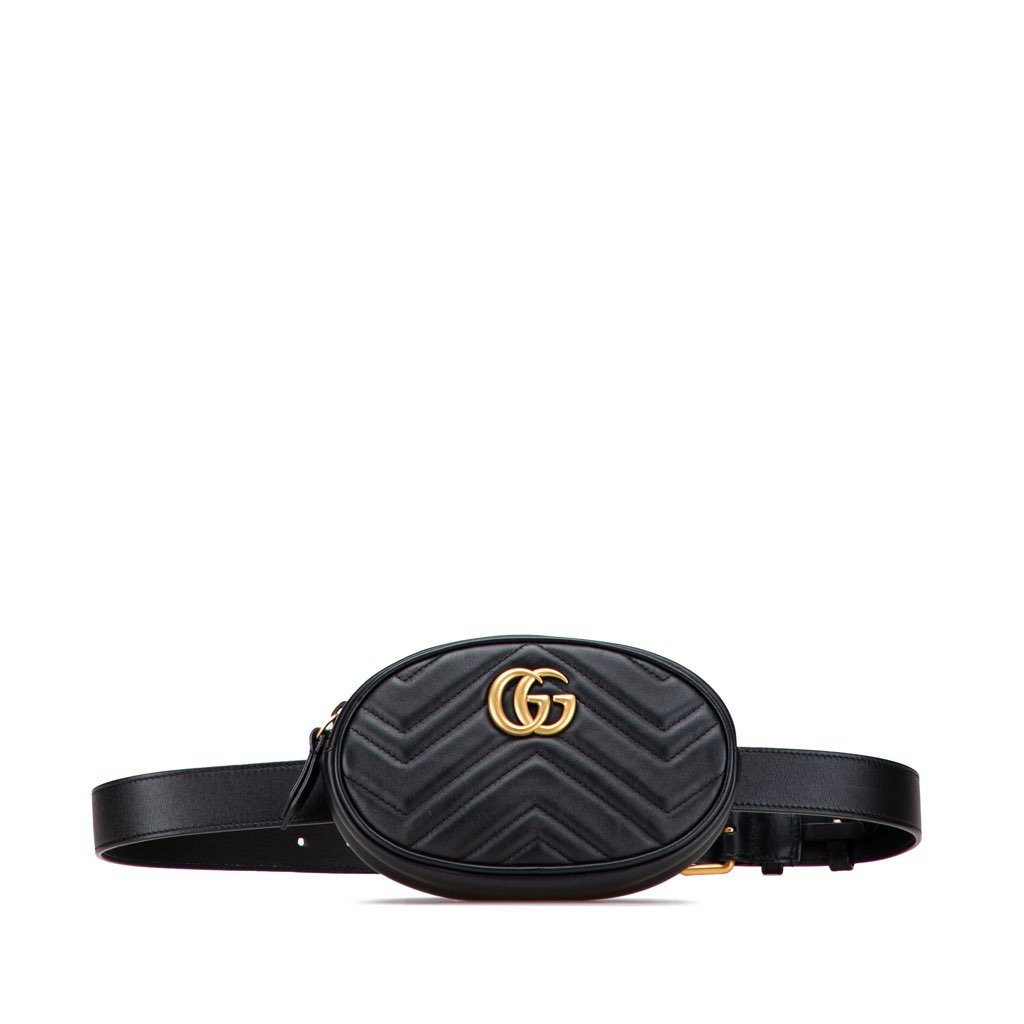 Gucci GG Marmont Matelasse Leather Belt Bag