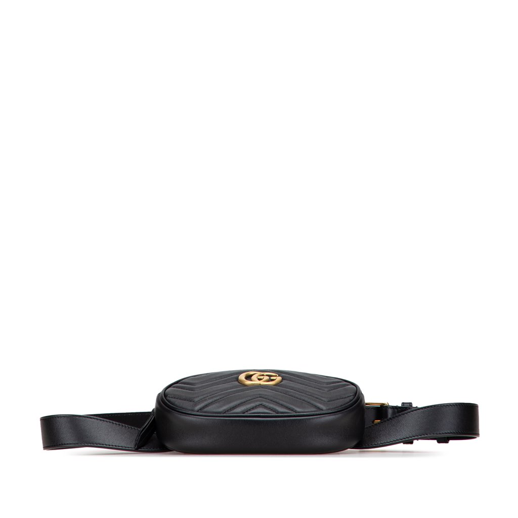 Gucci GG Marmont Matelasse Leather Belt Bag - Image 6