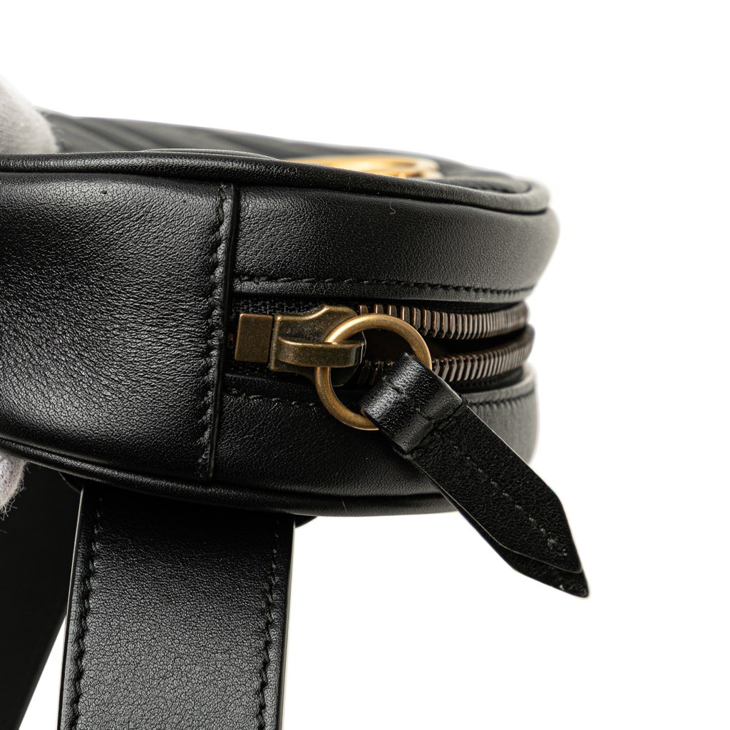 Gucci GG Marmont Matelasse Leather Belt Bag - Image 11