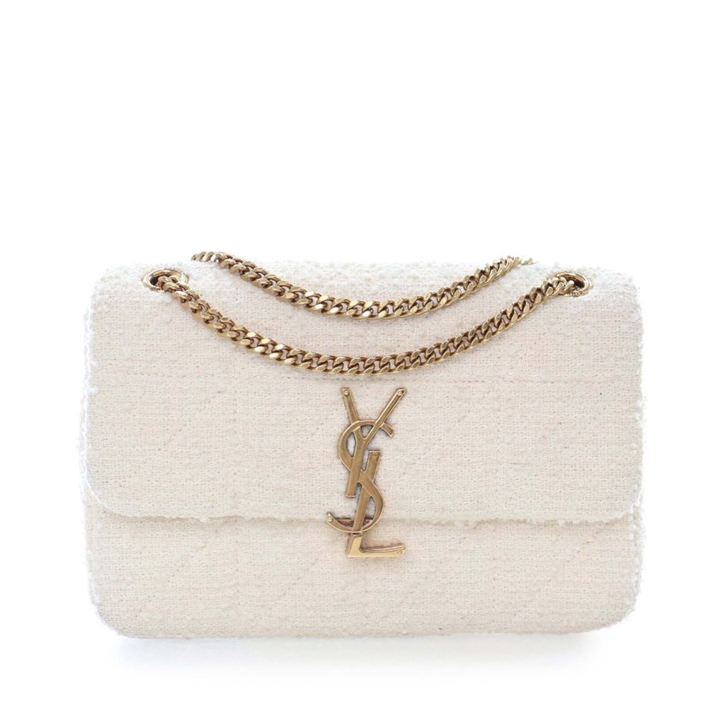Saint Laurent Medium Boucle Tweed Patchwork Jamie Shoulder Bag