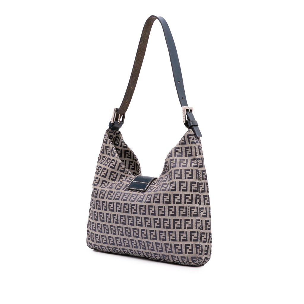Fendi Zucchino Canvas Shoulder Bag - 2