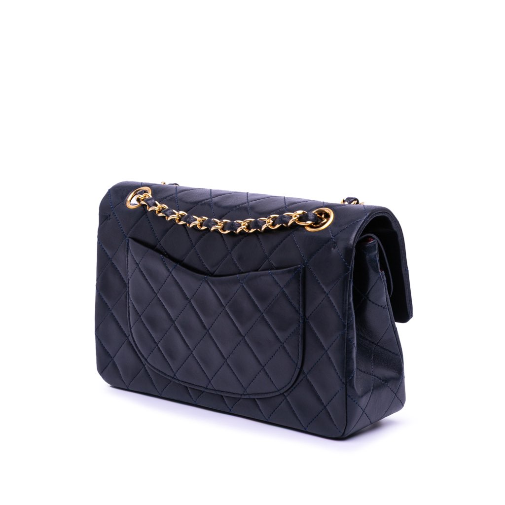 Chanel Small Classic Lambskin Double Flap - Back view