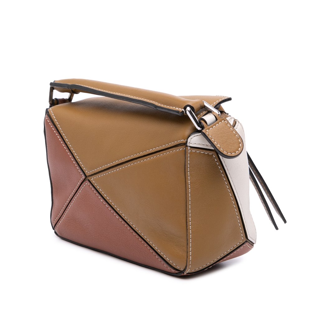 Loewe Mini Tricolor Calfskin Puzzle Satchel - 2