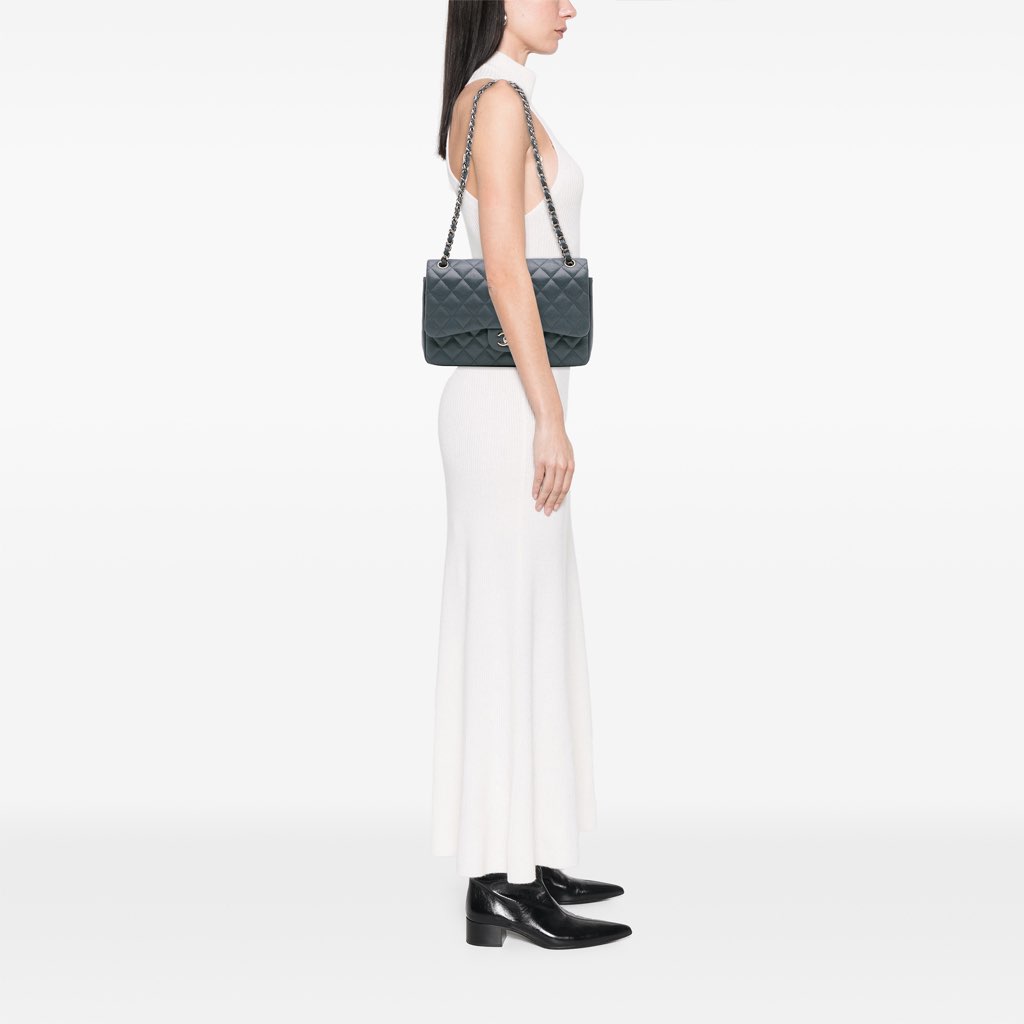 Chanel Jumbo Classic Caviar Double Flap - Image 15