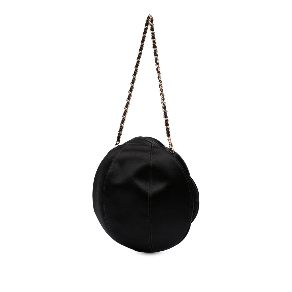 Chanel Lambskin and Satin Camellia Flower Evening Bag - 2