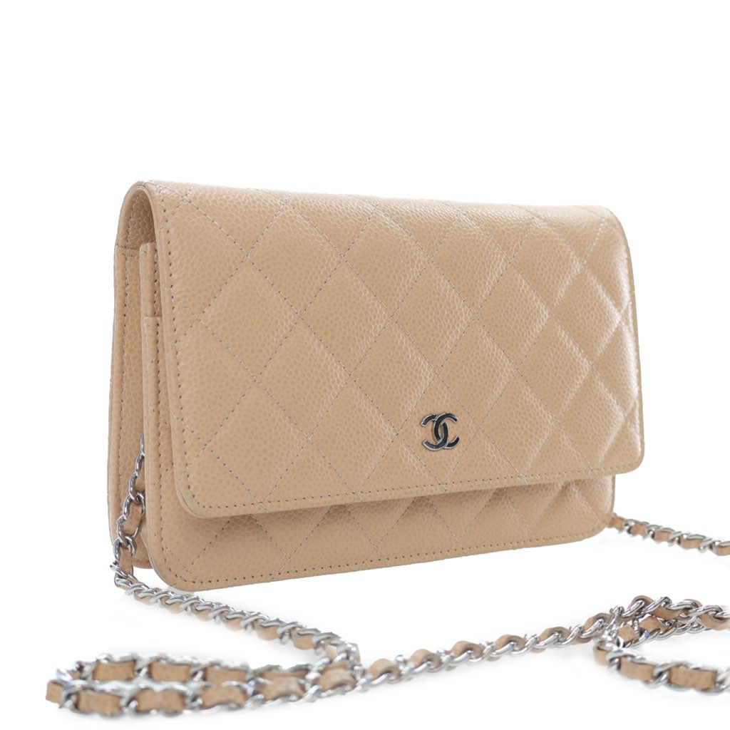 Chanel Classic Caviar Wallet On Chain - 3