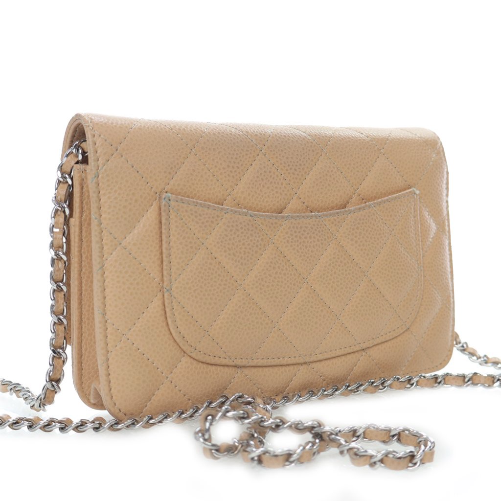 Chanel Classic Caviar Wallet On Chain - 4