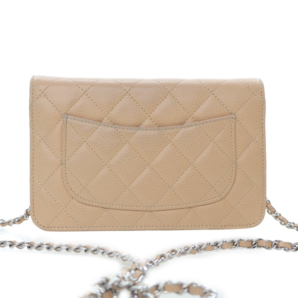 Chanel Classic Caviar Wallet On Chain - 5