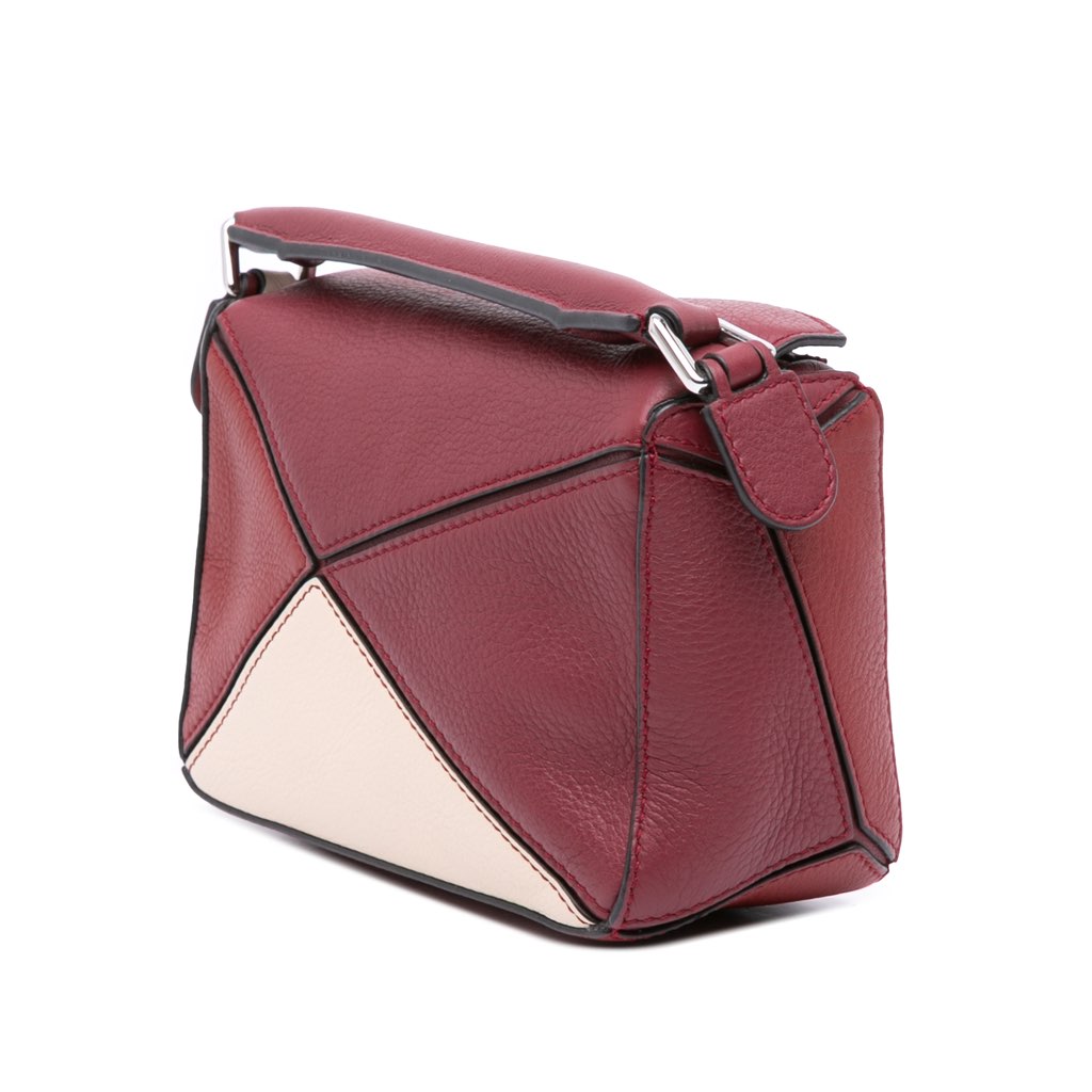 Loewe Mini Tricolor Calfskin Puzzle Satchel - 2