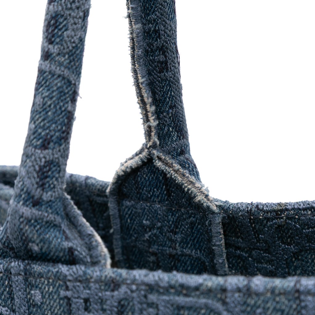 Dior Medium Oblique Denim Book Tote - Image 11