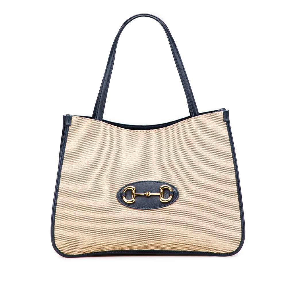 Gucci Medium Canvas Horsebit 1955 Tote