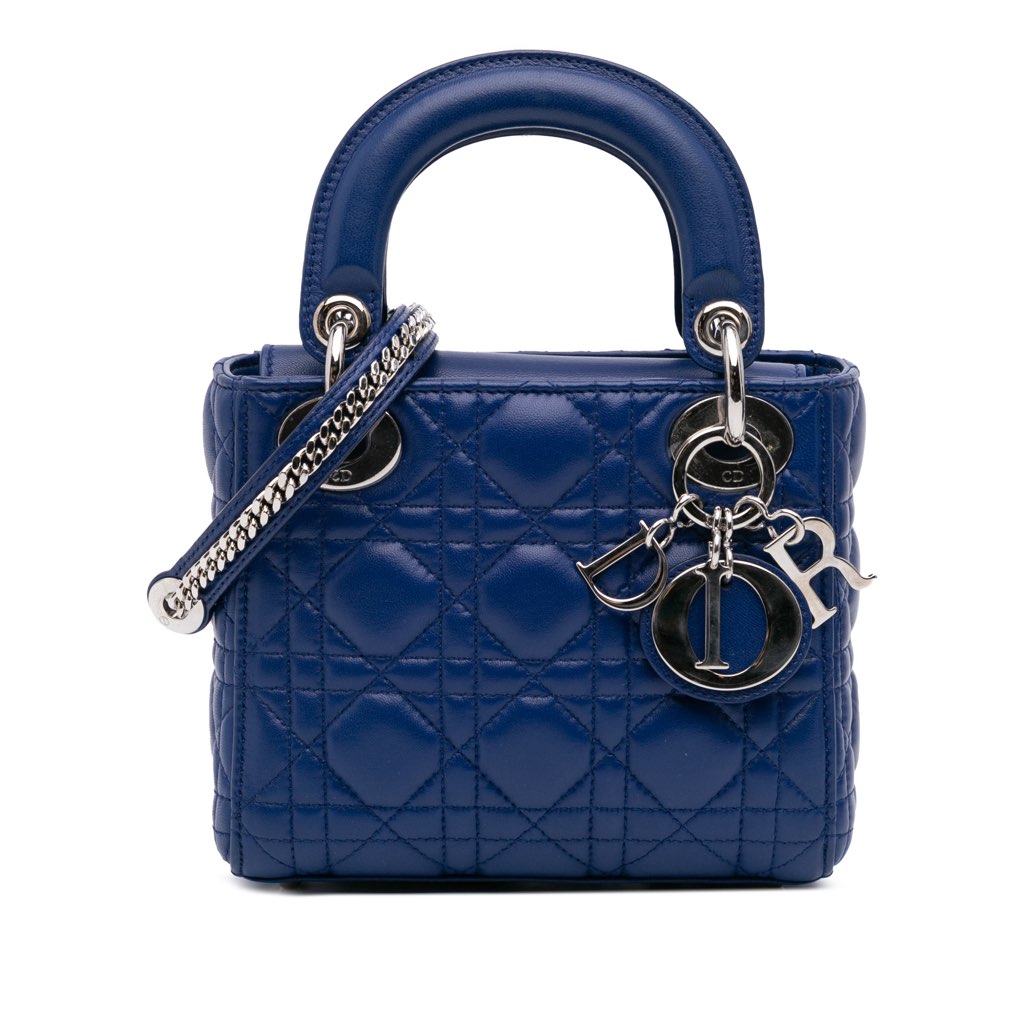 Dior Mini Lambskin Cannage Lady Dior