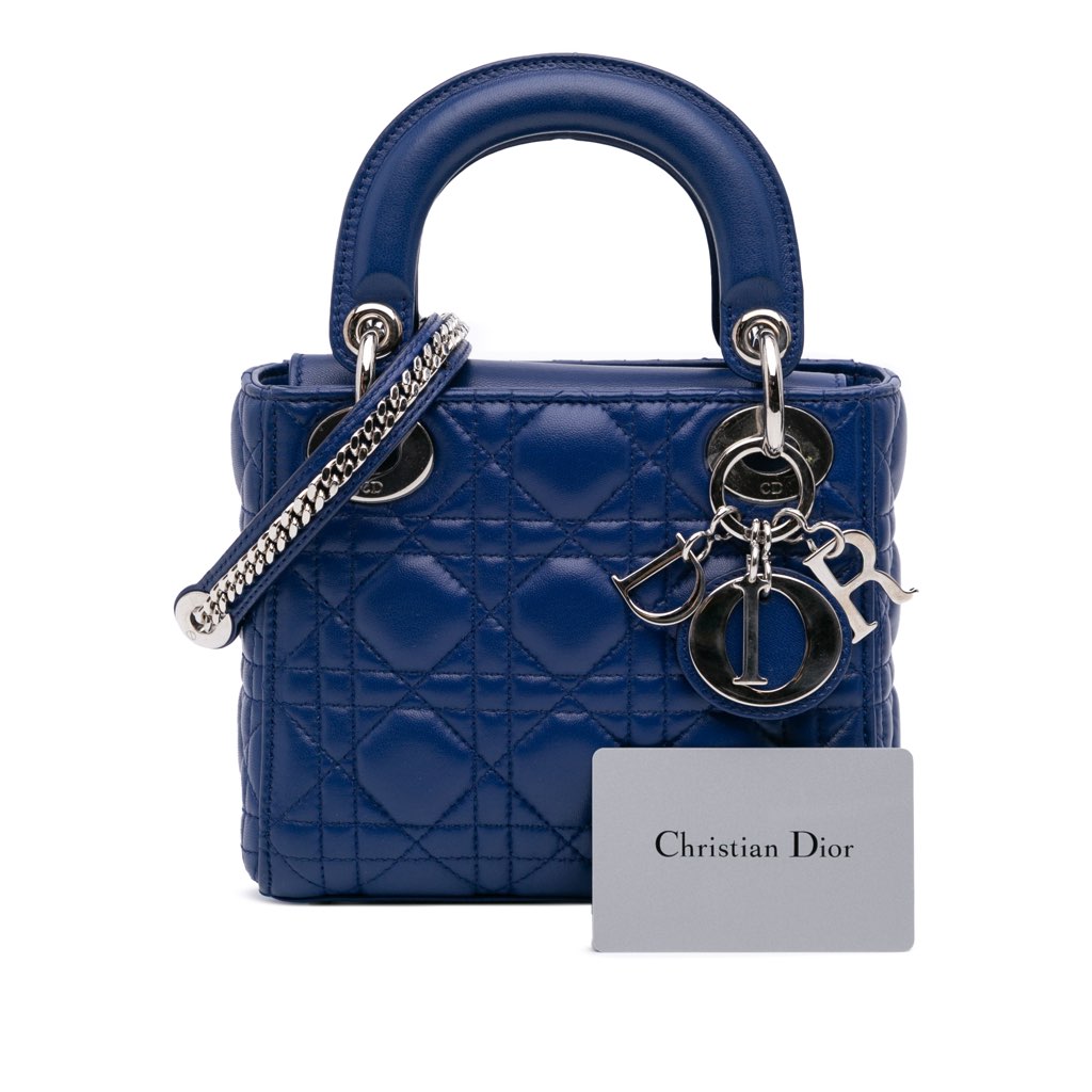 Dior Mini Lambskin Cannage Lady Dior - Image 14
