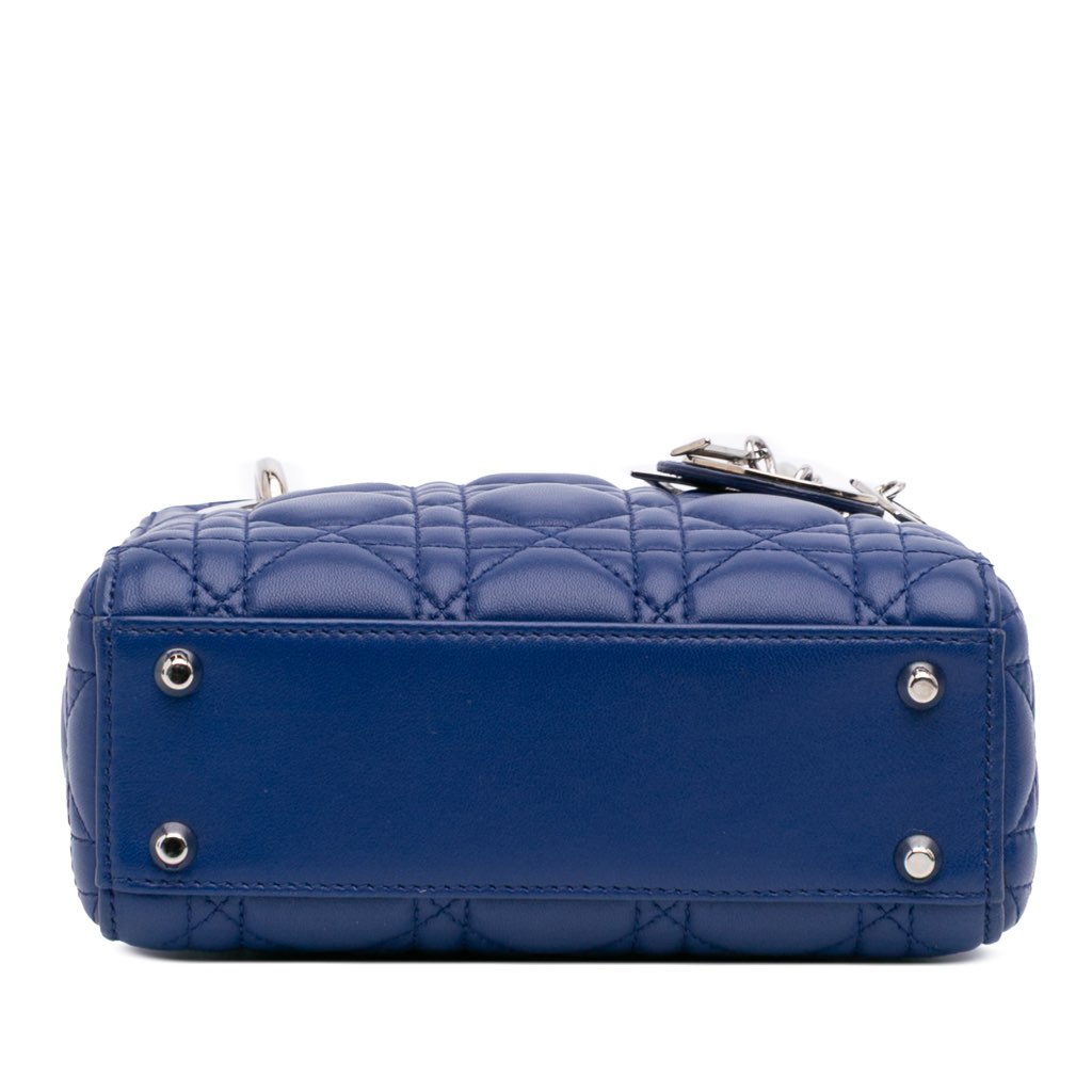 Dior Mini Lambskin Cannage Lady Dior - Image 6