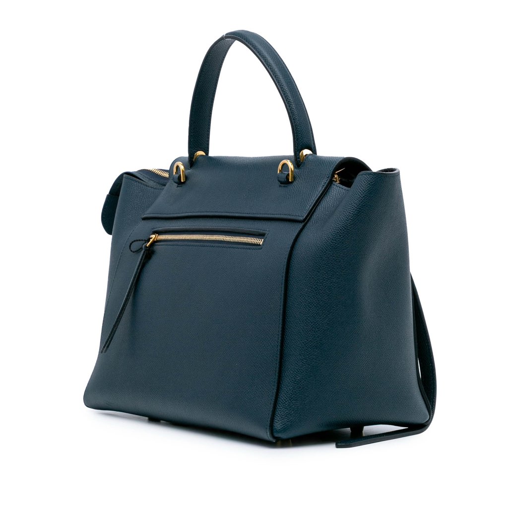Celine Mini Grained Calfskin Belt Satchel - 2