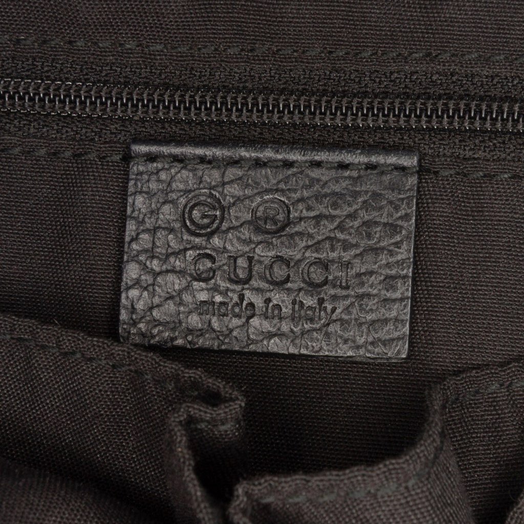 Gucci Medium GG Denim Charm Tote - Side view