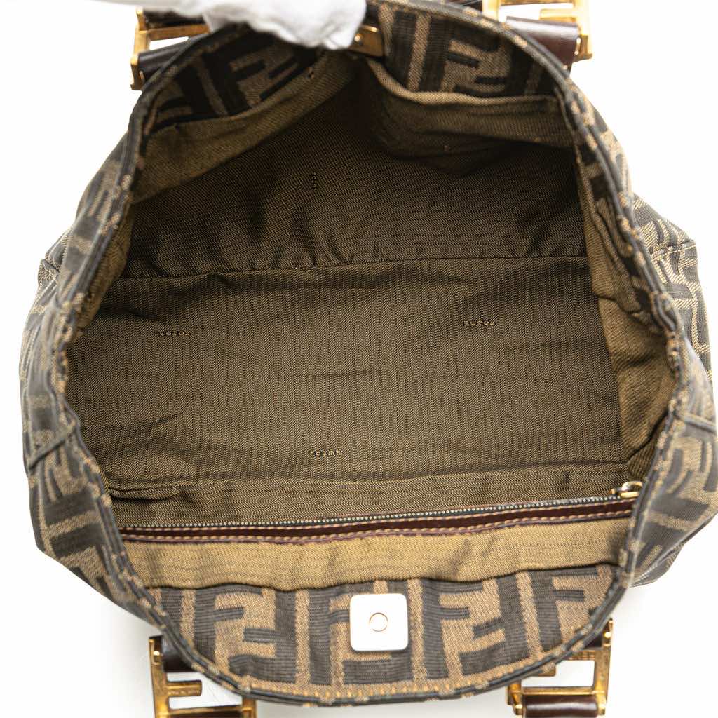 Fendi Small Zucca Canvas Twins Tote - 4