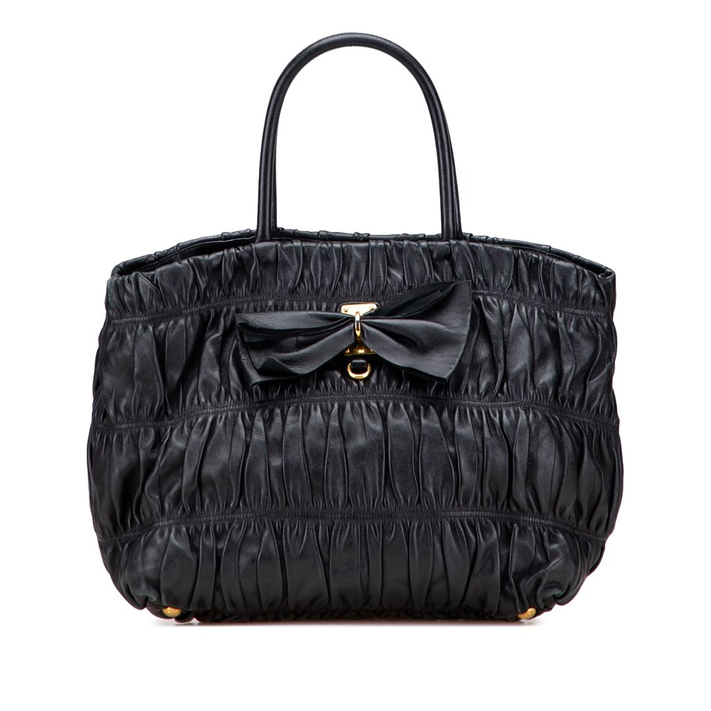 Prada Nappa Gaufre Bow Tote