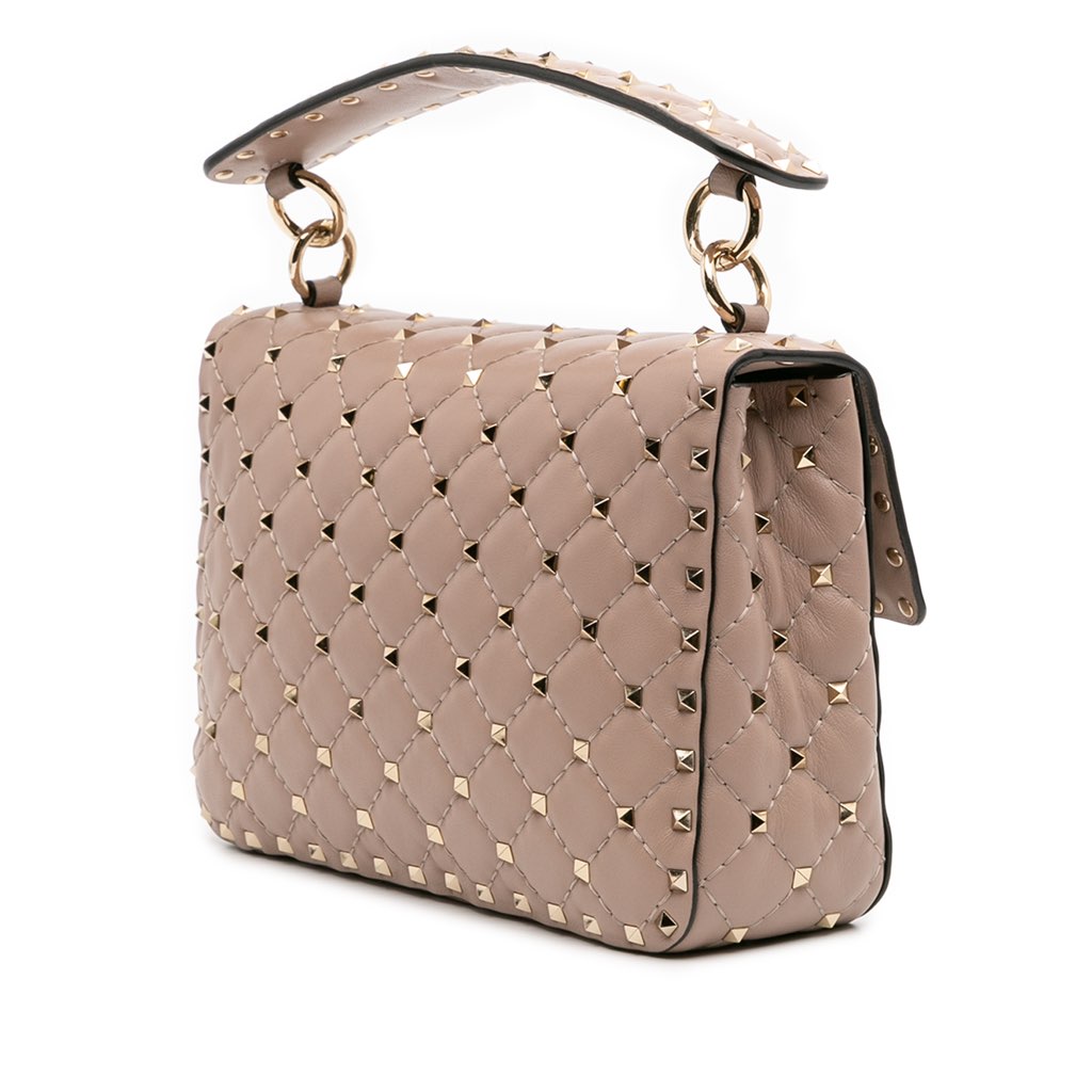 Valentino Medium Nappa Rockstud Spike Satchel - 2