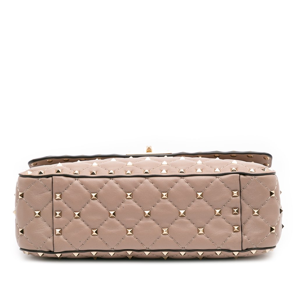 Valentino Medium Nappa Rockstud Spike Satchel - 3