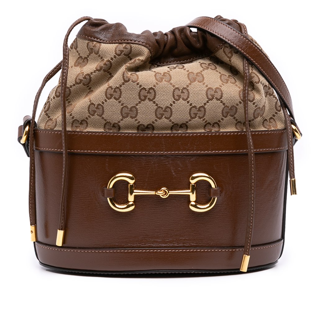 Gucci GG Canvas Horsebit 1955 Bucket Bag