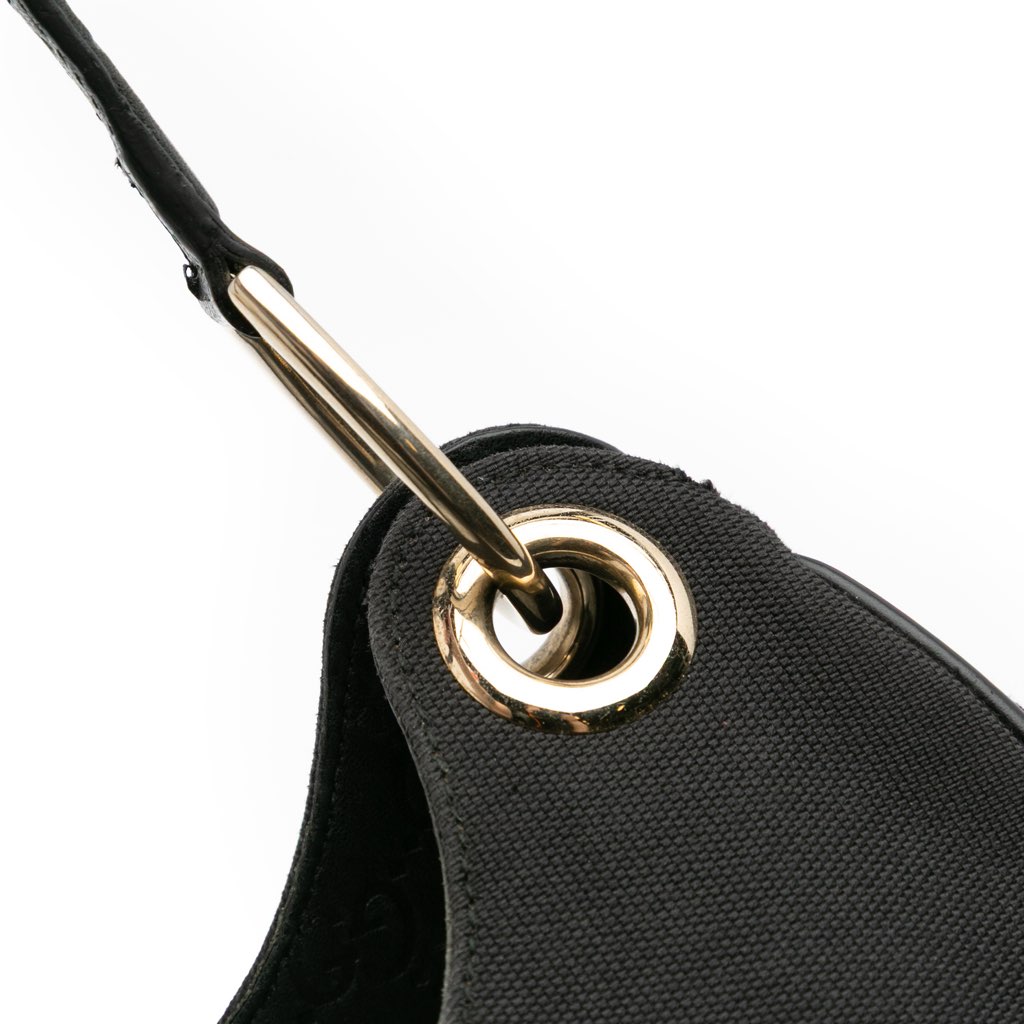 Gucci Guccissima Trimmed Canvas Colbert Shoulder Bag - Detail 2