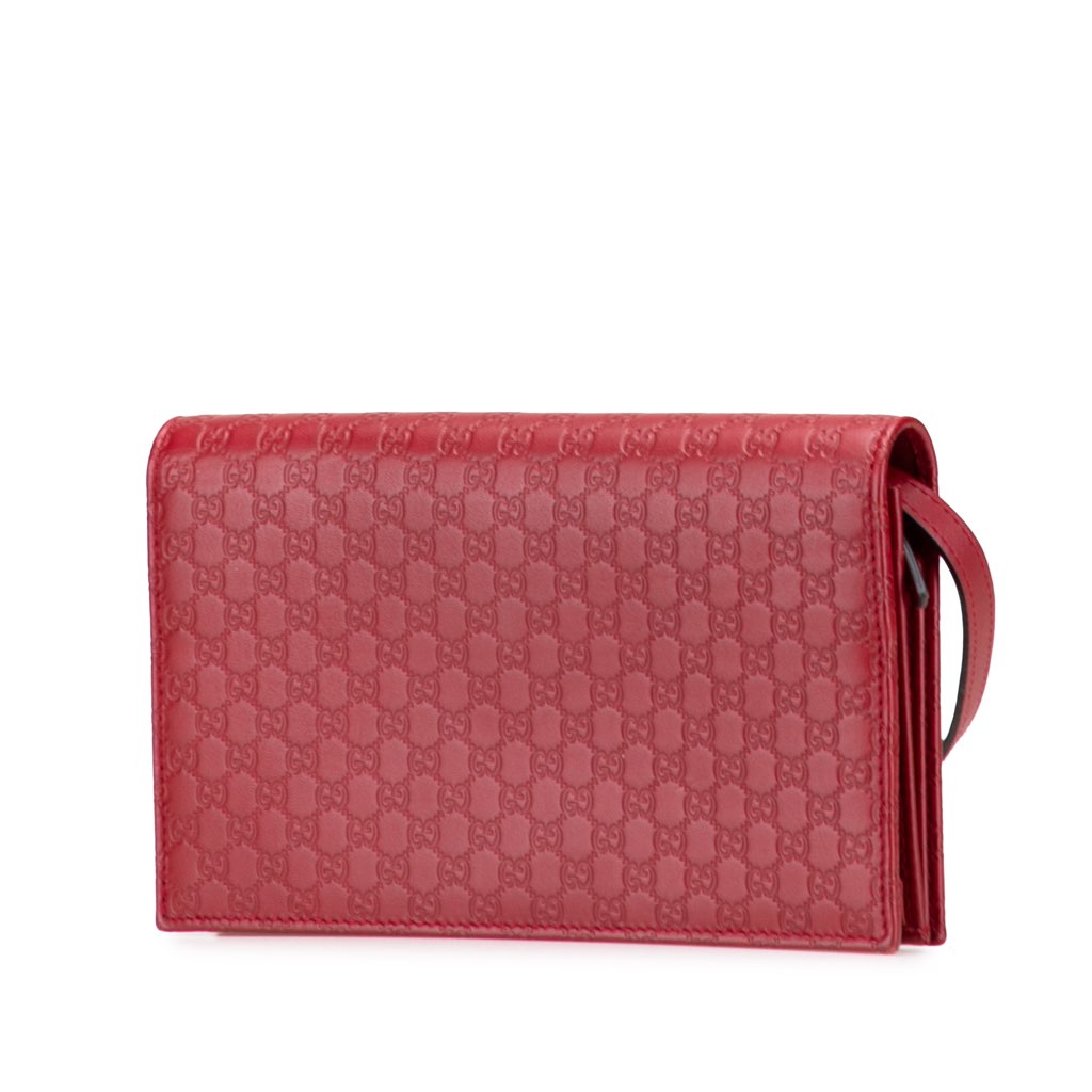 Gucci Microguccissima Wallet on Strap - Back view