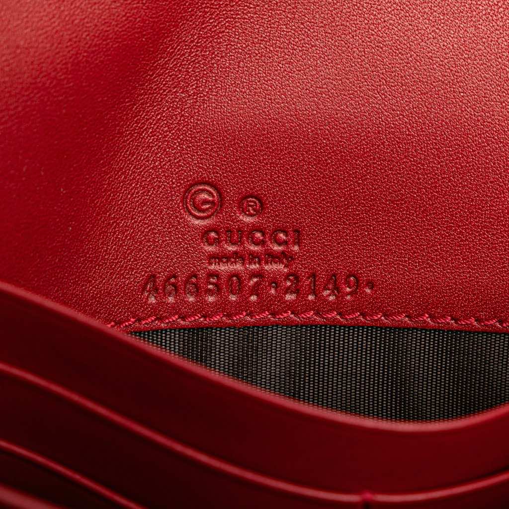 Gucci Microguccissima Wallet on Strap - Side view