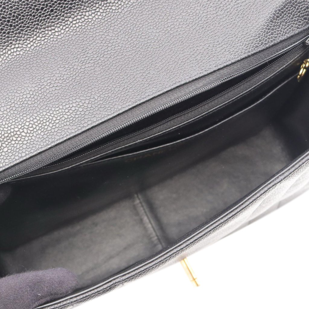 Chanel Caviar Mademoiselle Kelly Top Handle Bag - 3