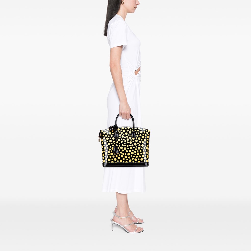 Louis Vuitton Yayoi Kusama Monogram Infinity Dots Lockit MM - Image 12