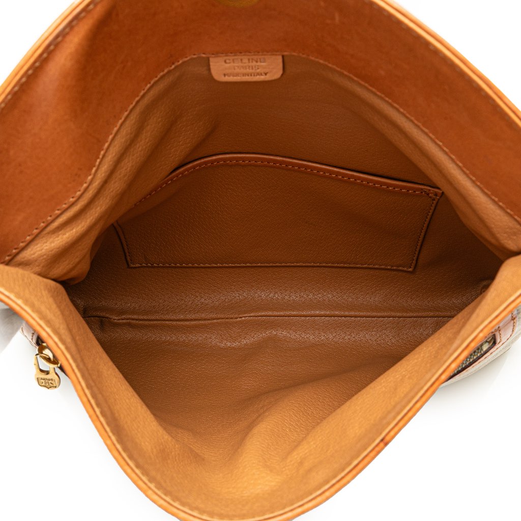 Celine Macadam Coated Canvas Clutch - 4