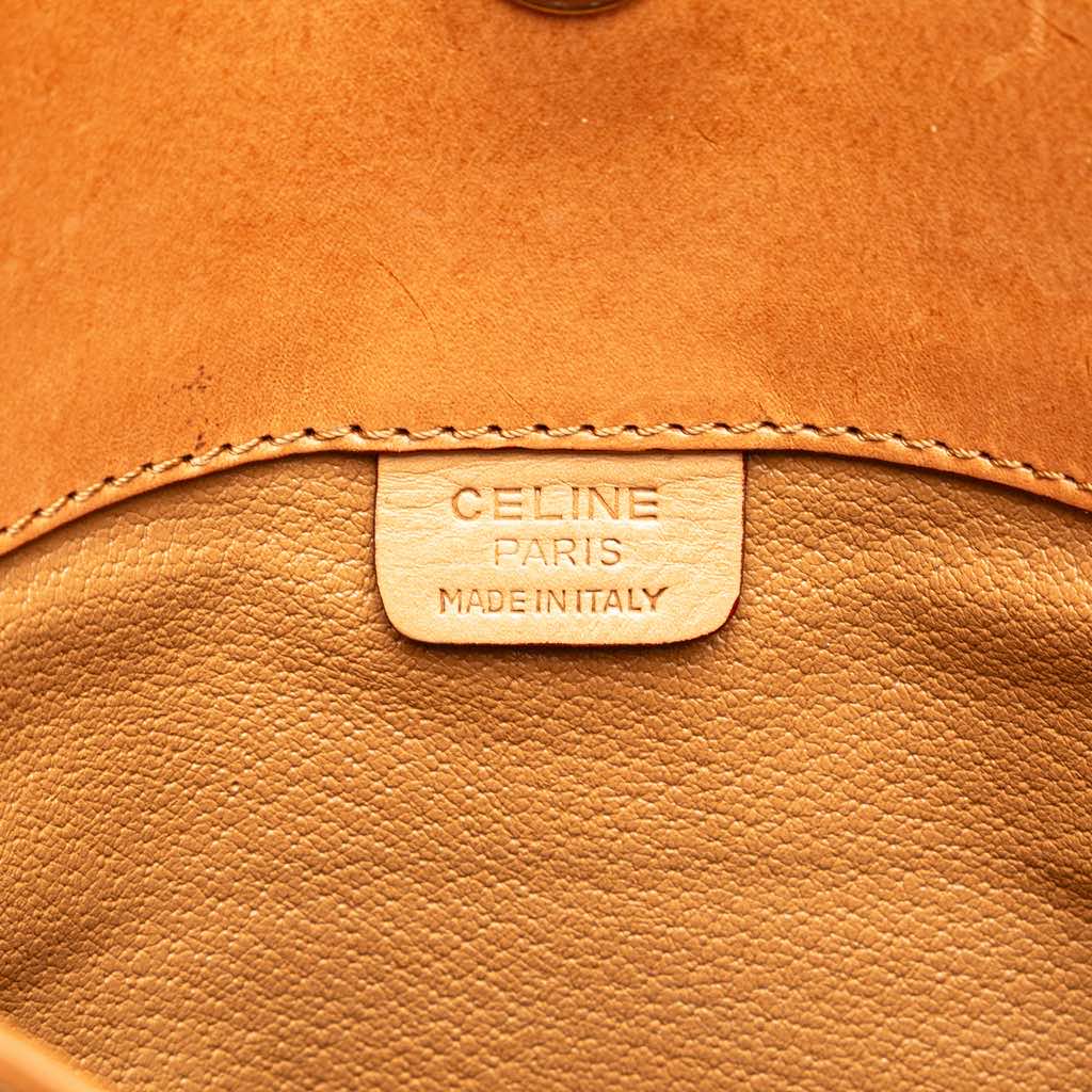 Celine Macadam Coated Canvas Clutch - Side view