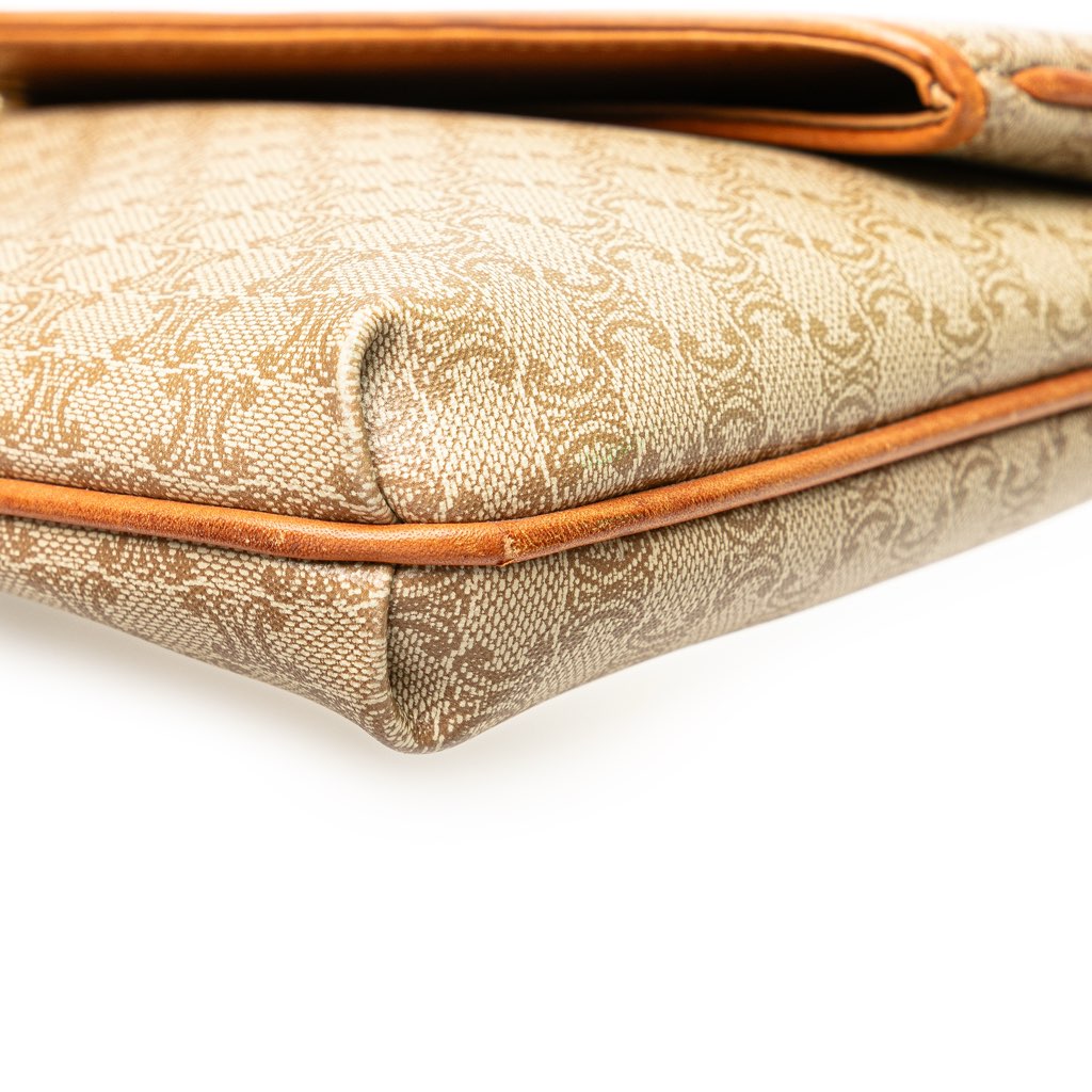 Celine Macadam Coated Canvas Clutch - Image 10